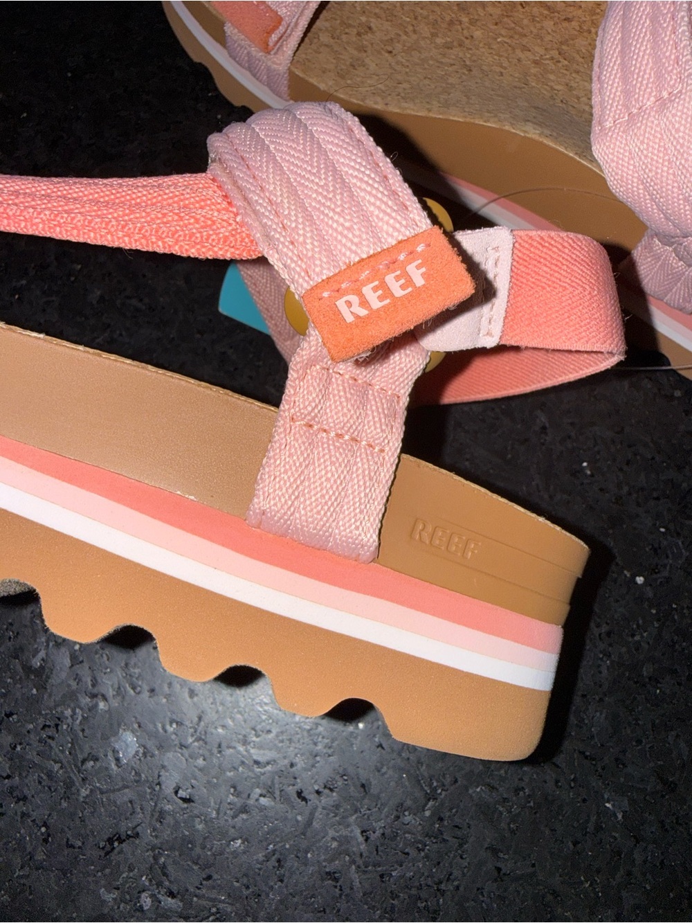 NEW REEF CUSHION REM HI CORAL DUO (Pinks) cushiony bouncy footbed Arch Support 8 - Picture 9 of 12